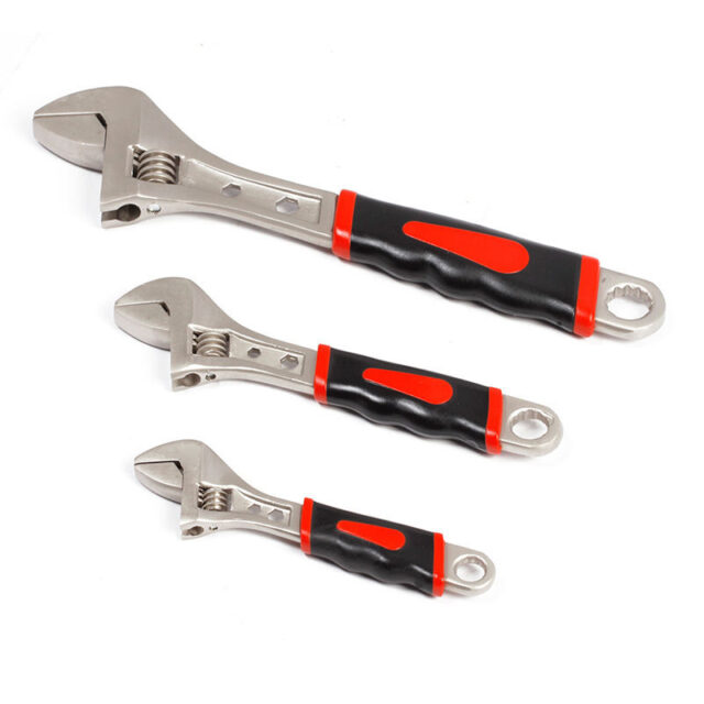 Adjustable spanner and wrench made from durable steel