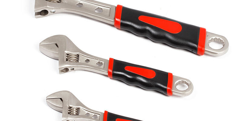 Adjustable spanner and wrench made from durable steel