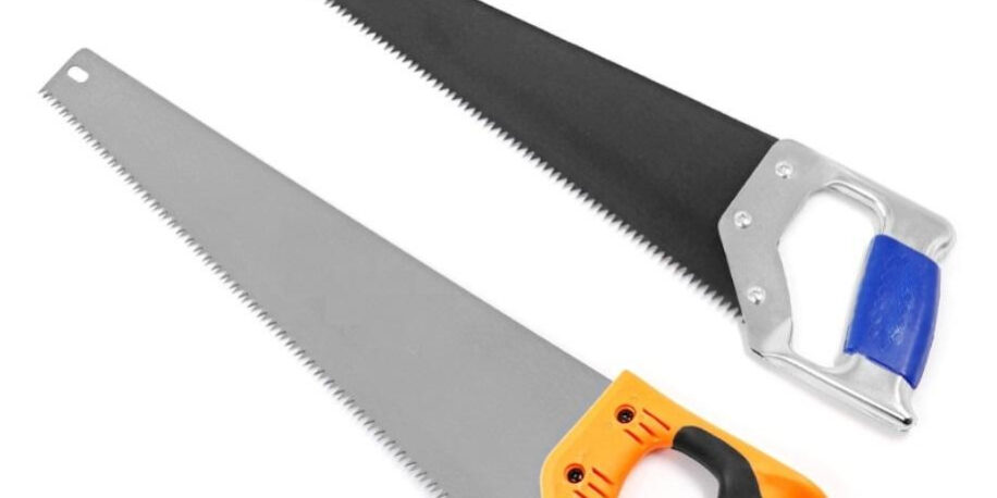 New garden hand saw with sharp blade for landscaping