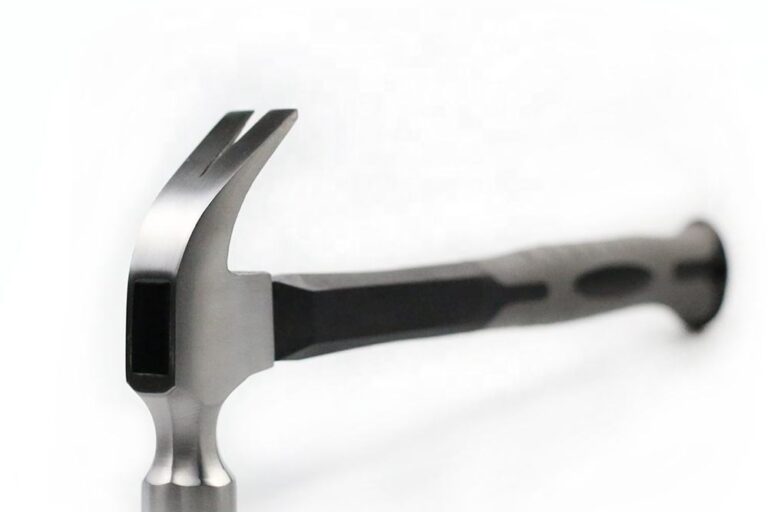 Premium woodworking hammer with ergonomic grip