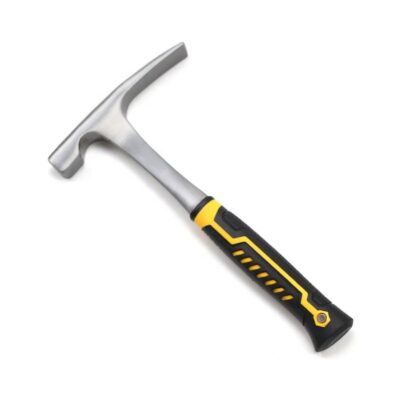 Shock-absorbing grip hammer with ergonomic handle
