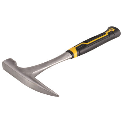 Shock-absorbing grip hammer with ergonomic handle