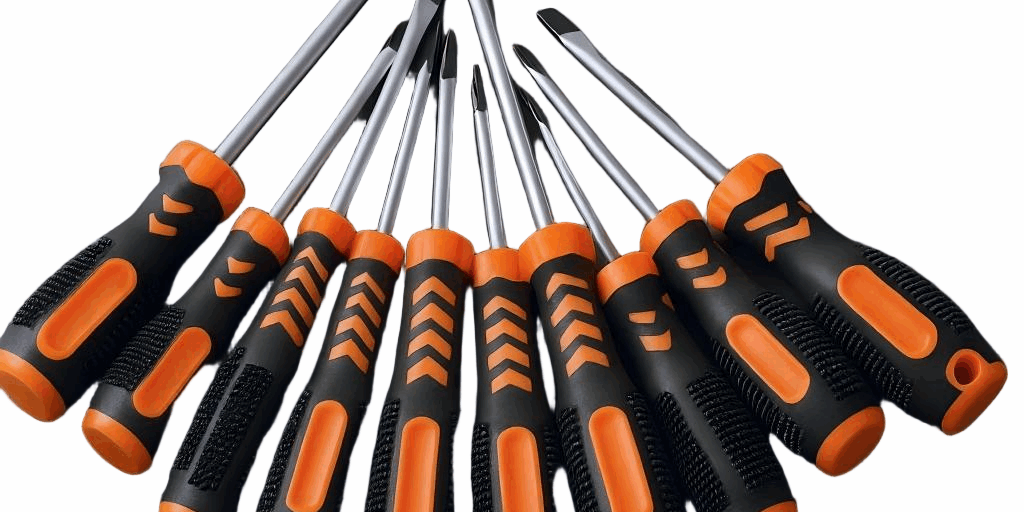Household precision screwdrivers with ergonomic handle