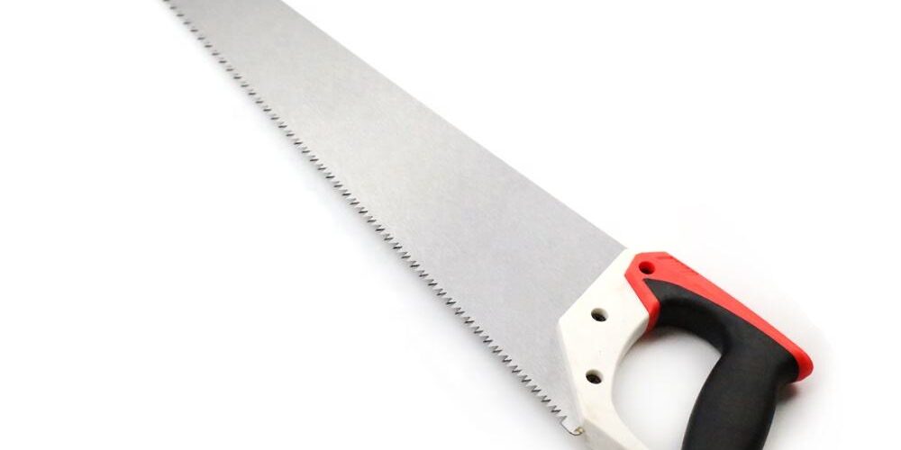Durable industrial hand saw for woodworking and construction