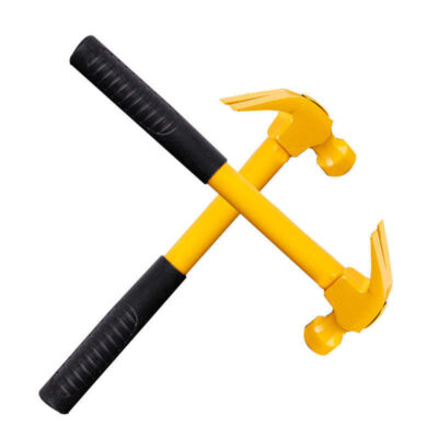 Heavy-duty carbon steel machinist hammer for industrial use