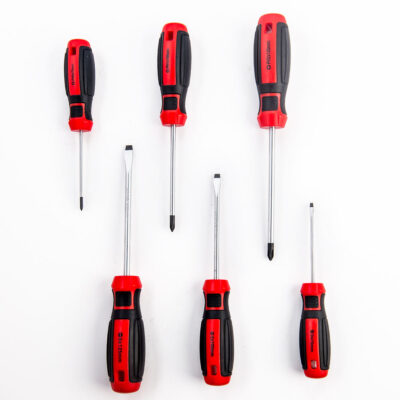 Durable multifunction portable screwdrivers with ergonomic handle
