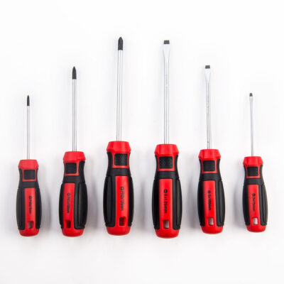 Durable multifunction portable screwdrivers with ergonomic handle