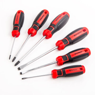 Durable multifunction portable screwdrivers with ergonomic handle