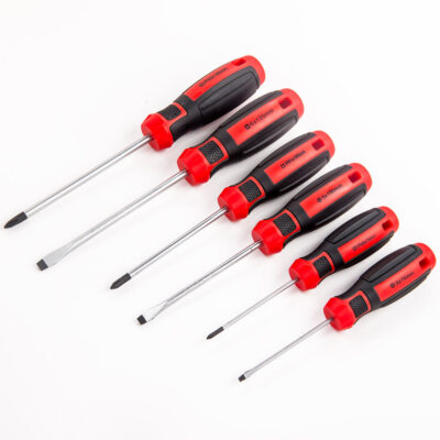Durable multifunction portable screwdrivers with ergonomic handle