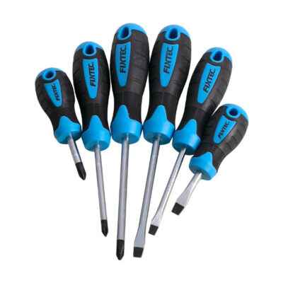 Portable screwdriver set with ergonomic design for professional use
