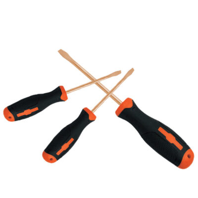 Portable screwdriver with soft grip ergonomic handle
