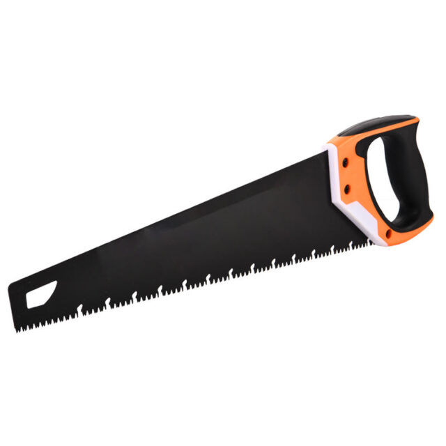 Household woodworking hand saw with ergonomic grip