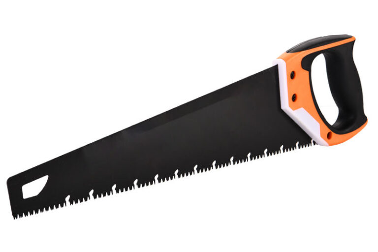 Household woodworking hand saw with ergonomic grip