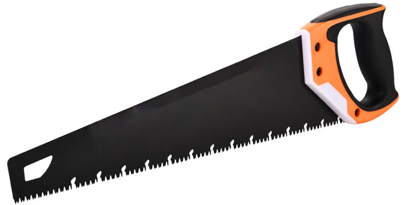 Household woodworking hand saw with ergonomic grip