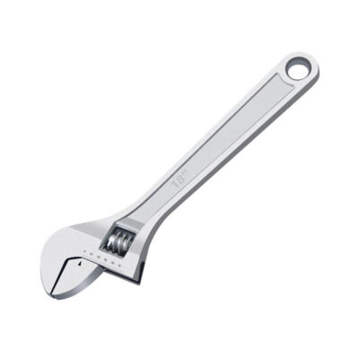 Professional adjustable spanner and wrench for industrial use