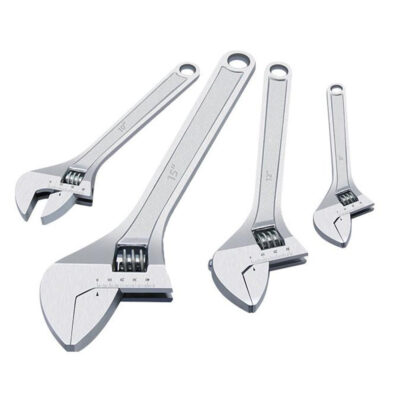 Professional adjustable spanner and wrench for industrial use