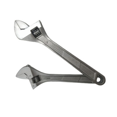 Adjustable spanner and wrench in multiple sizes for industrial and mechanical use