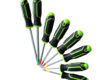 Multifunctional manual screwdrivers set in multiple sizes for industrial use