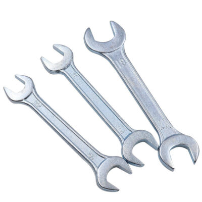 High strength open end portable spanner and wrench for mechanical repair