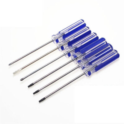 Transparent plastic handle screwdrivers for professional and household use