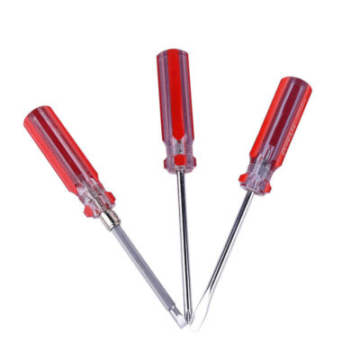Transparent plastic handle screwdrivers for professional and household use